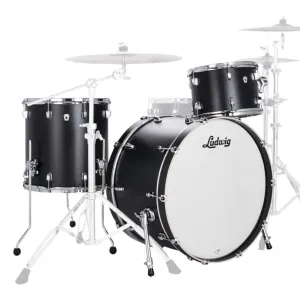 Ludwig Neusonic 20" 3 Piece Downbeat Shell Pack in Black Velvet