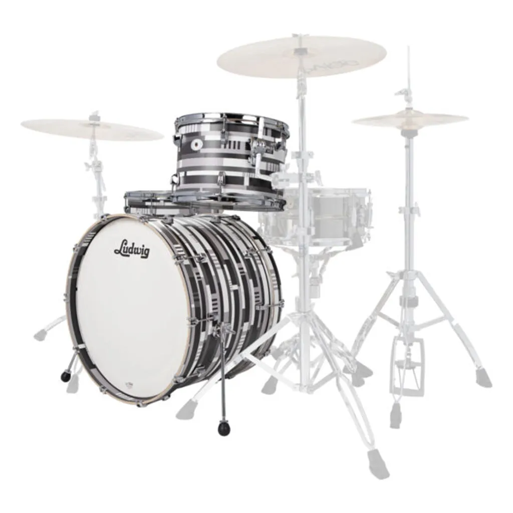 Ludwig Neusonic 22" 3 Piece Shell Pack - Digital Black Oyster