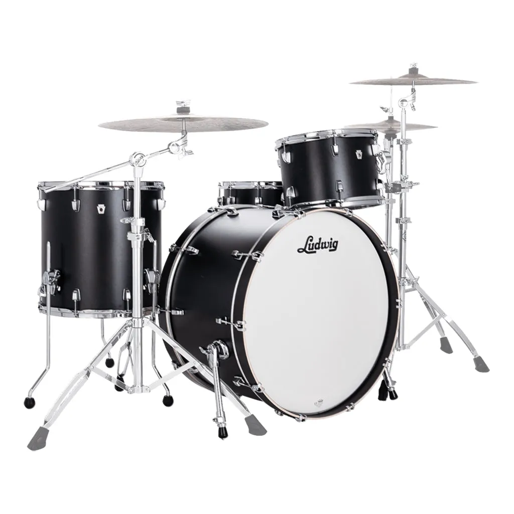 Ludwig Neusonic 24" Pro Beat 4-Piece Shell Pack - Black Velvet
