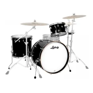 Ludwig Neusonic 3 Piece Outfit 22" FAB in Black Velvet