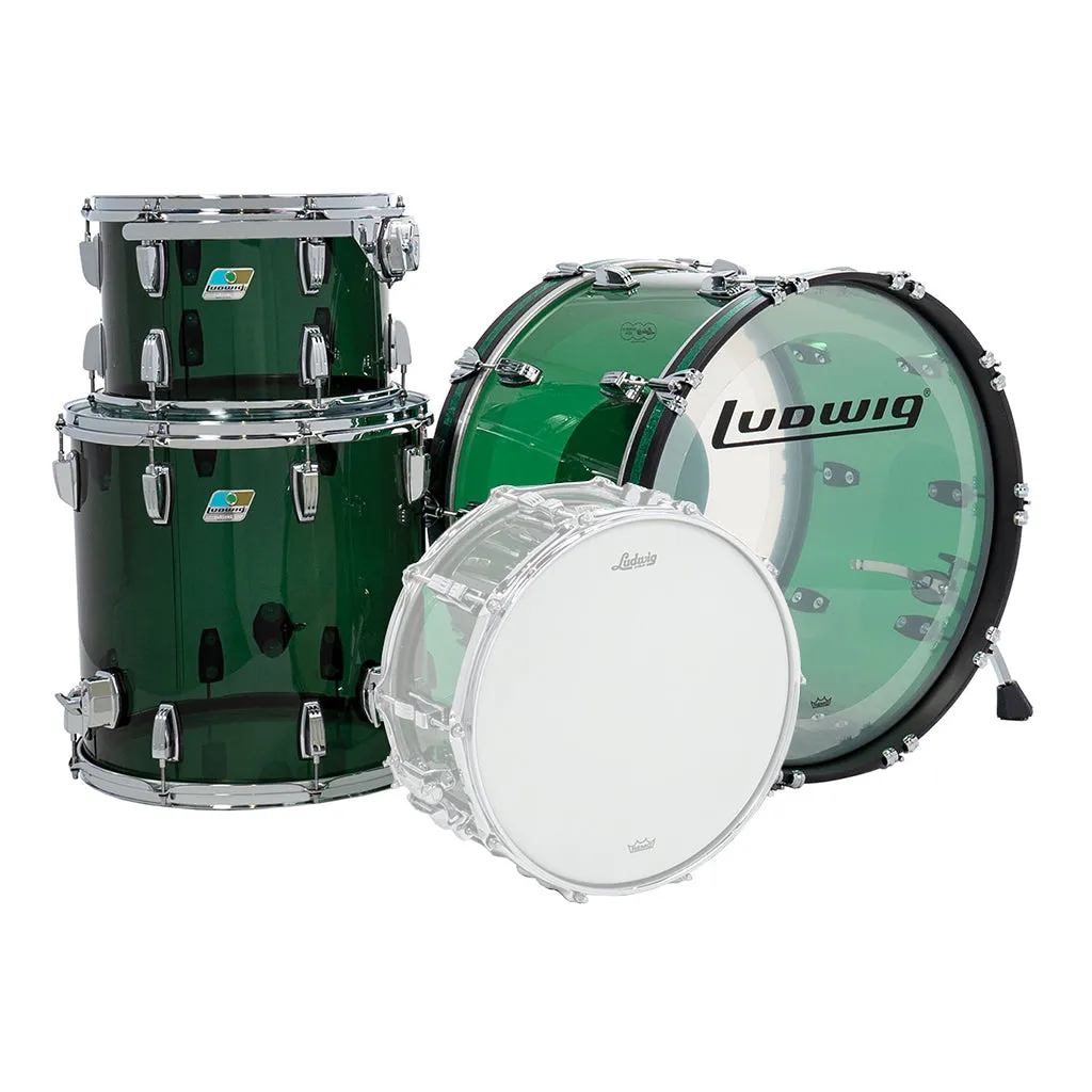 Ludwig Vistalite 50th Anniversary 3-Piece Fab Shell Pack - Green
