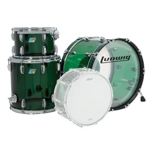 Ludwig Vistalite 50th Anniversary 3-Piece Fab Shell Pack - Green