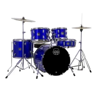 Mapex Comet 5-Piece Rock Complete Drum Kit with Cymbals and Hardware - Indigo Blue