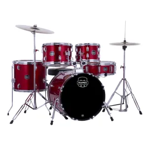 Mapex Comet 5-Piece Rock Complete Drum Kit with Cymbals and Hardware - Infra Red