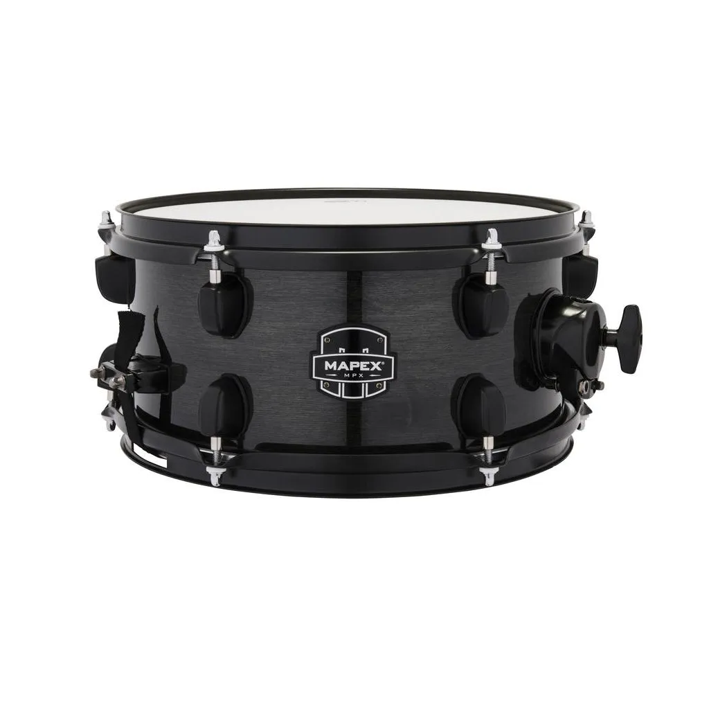 Mapex MPX 12"x6" Maple/Poplar Snare Drum - Trans Midnight Black