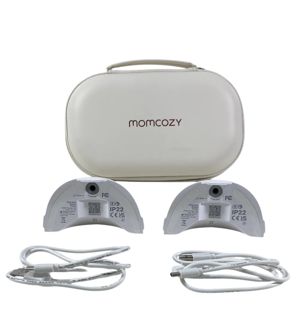 Momcozy All-in-one M5 Double Wearable Breast Pump, Quill Grey
