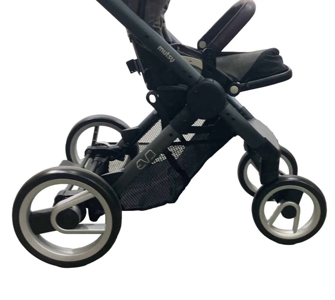 Mutsy Evo Industrial Edition Stroller, 2016, Farmer Dark Grey, Farmer Earth