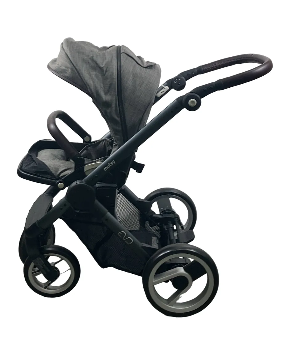 Mutsy Evo Industrial Edition Stroller, 2016, Farmer Dark Grey, Farmer Earth