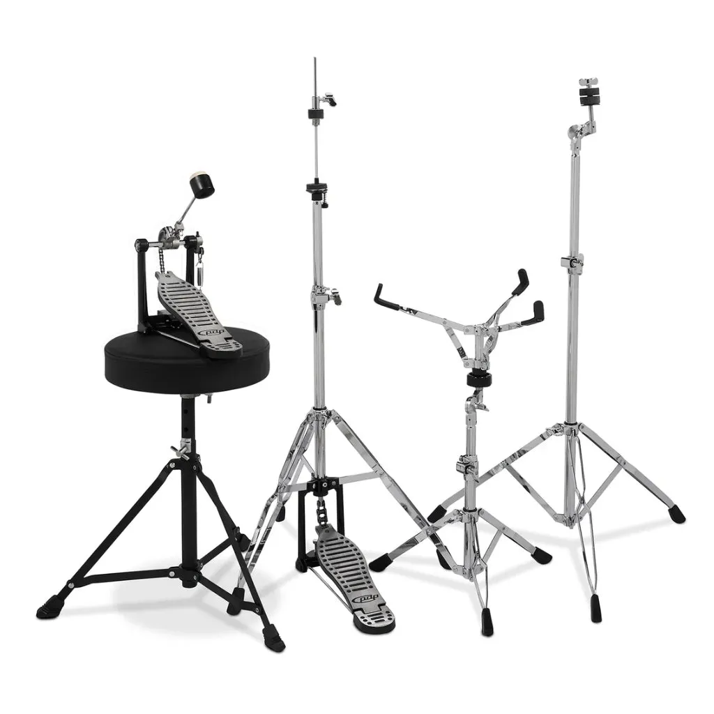 PDP Centerstage Series 20" 5 Piece Drum Kit Iridescent Black Sparkle with Hardware Cymbals and Thone