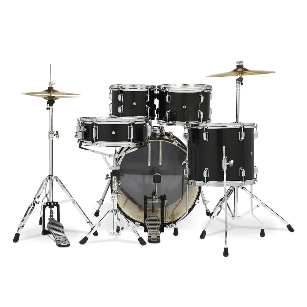 PDP Centerstage Series 20" 5 Piece Drum Kit Iridescent Black Sparkle with Hardware Cymbals and Thone