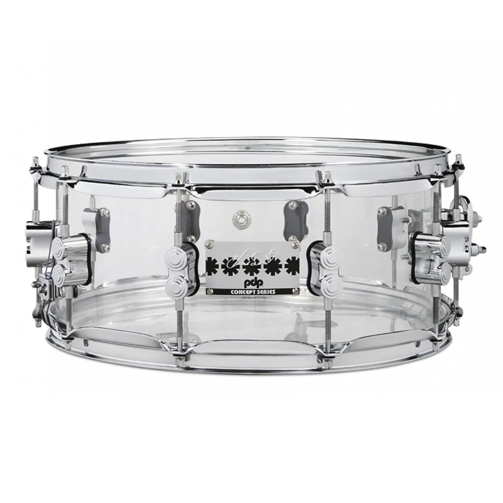 PDP Chad Smith 14"x6" Acrylic Signature Snare Drum