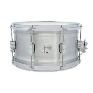 PDP Concept Aluminum 8x14-inch 1.2mm Snare Drum - Natural Satin Brushed Aluminum