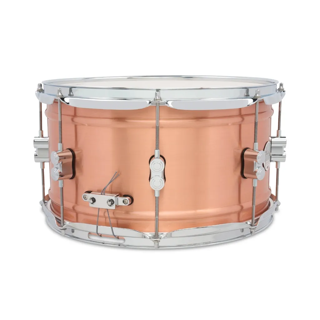 PDP Concept Brass 8x14-inch 1.2mm Snare Drum - Natural Satin Brushed Copper