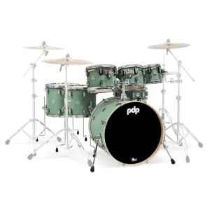 PDP Concept Maple 7-Piece Shell Pack - Satin Foam Green