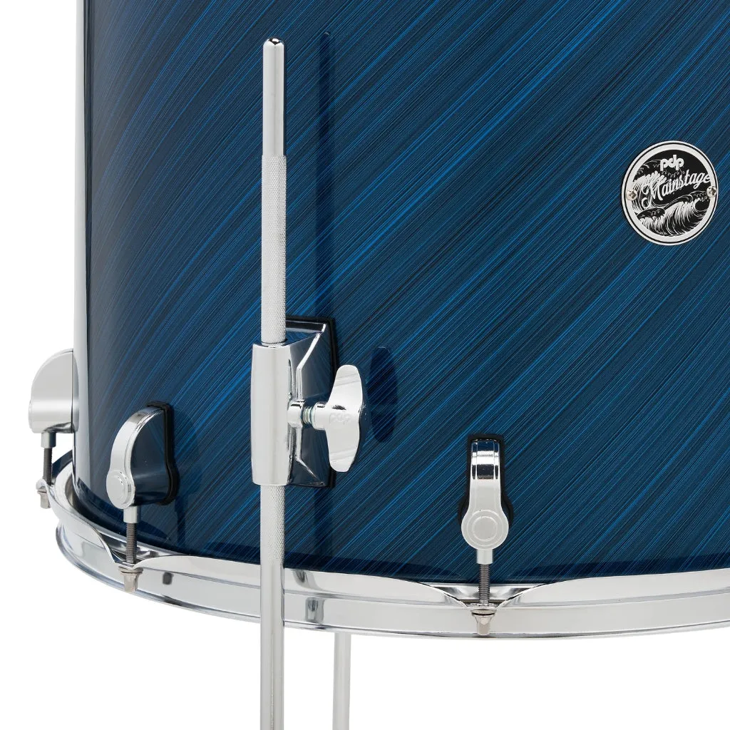 PDP Mainstage 5-Piece Complete Drum Set with Hardware and Cymbals - Twisted Blue Steel