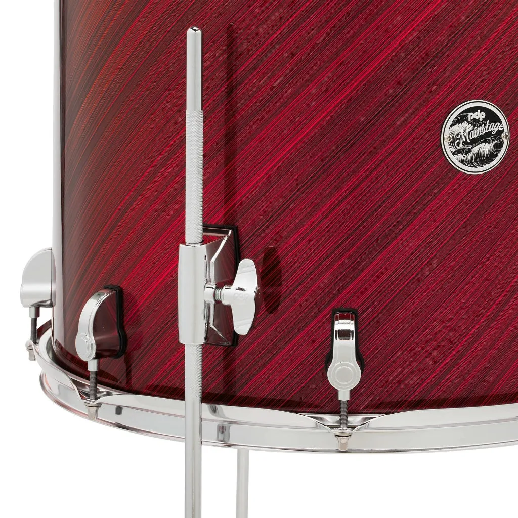 PDP Mainstage 5-Piece Complete Drum Set with Hardware and Cymbals - Twisted Cherry
