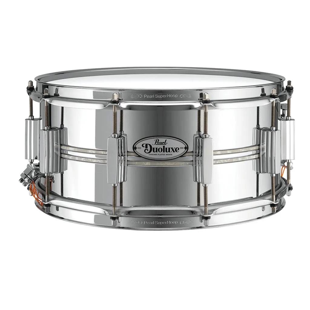 Pearl 14"x6.5" Duoluxe Chrome Over Brass Snare Drum
