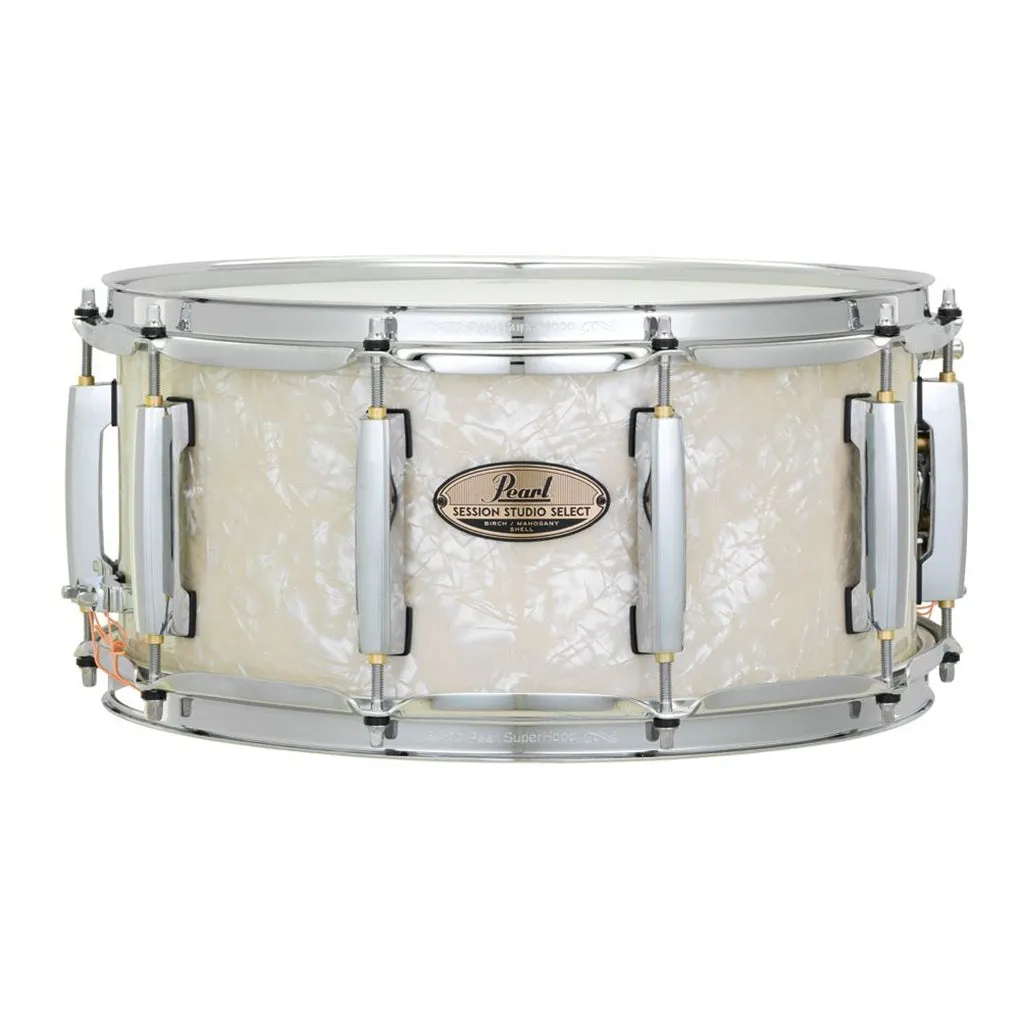 Pearl 14"x6.5" Session Studio Select Snare Drum - Nicotine White