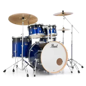 Pearl 22" Decade Maple 5-Piece Drum Kit Package with Zildjian Cymbals (S Series) & Hardware - Kobalt Blue Fade