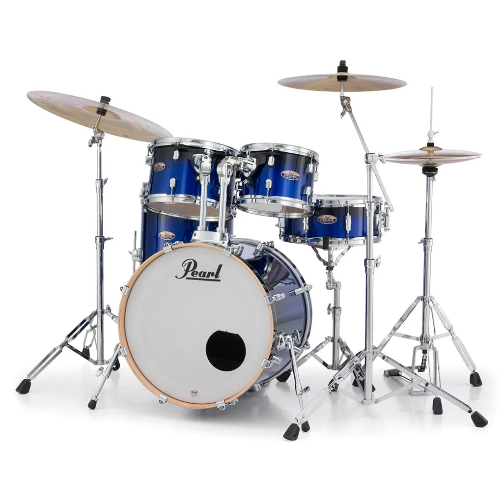 Pearl 22" Decade Maple 5-Piece Drum Kit Package with Zildjian Cymbals (S Series) & Hardware - Kobalt Blue Fade