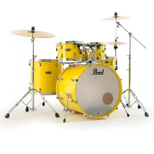 Pearl 22" Decade Maple 5-Piece Drum Kit Package with Zildjian Cymbals (S Series) & Hardware - Solid Yellow