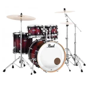 Pearl Decade Maple DMP925SP/C 5-piece Shell Pack with Hardware - Gloss Deep Red Burst