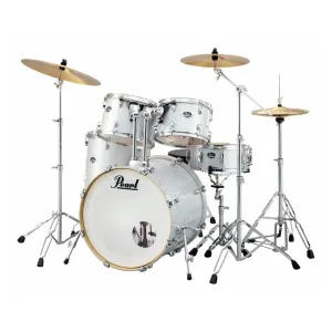Pearl Export 22" EXX Fusion Plus Drum Kit Package with Zildjian Cymbals & Hardware - Arctic Sparkle