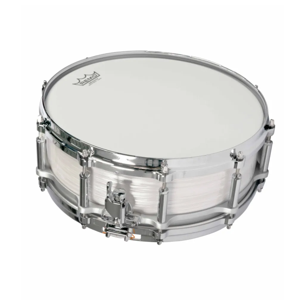 Pearl Limited Edition 75th Anniversary 14X5 Free Floater Phenolic Snare Drum in Pearl White Oyster