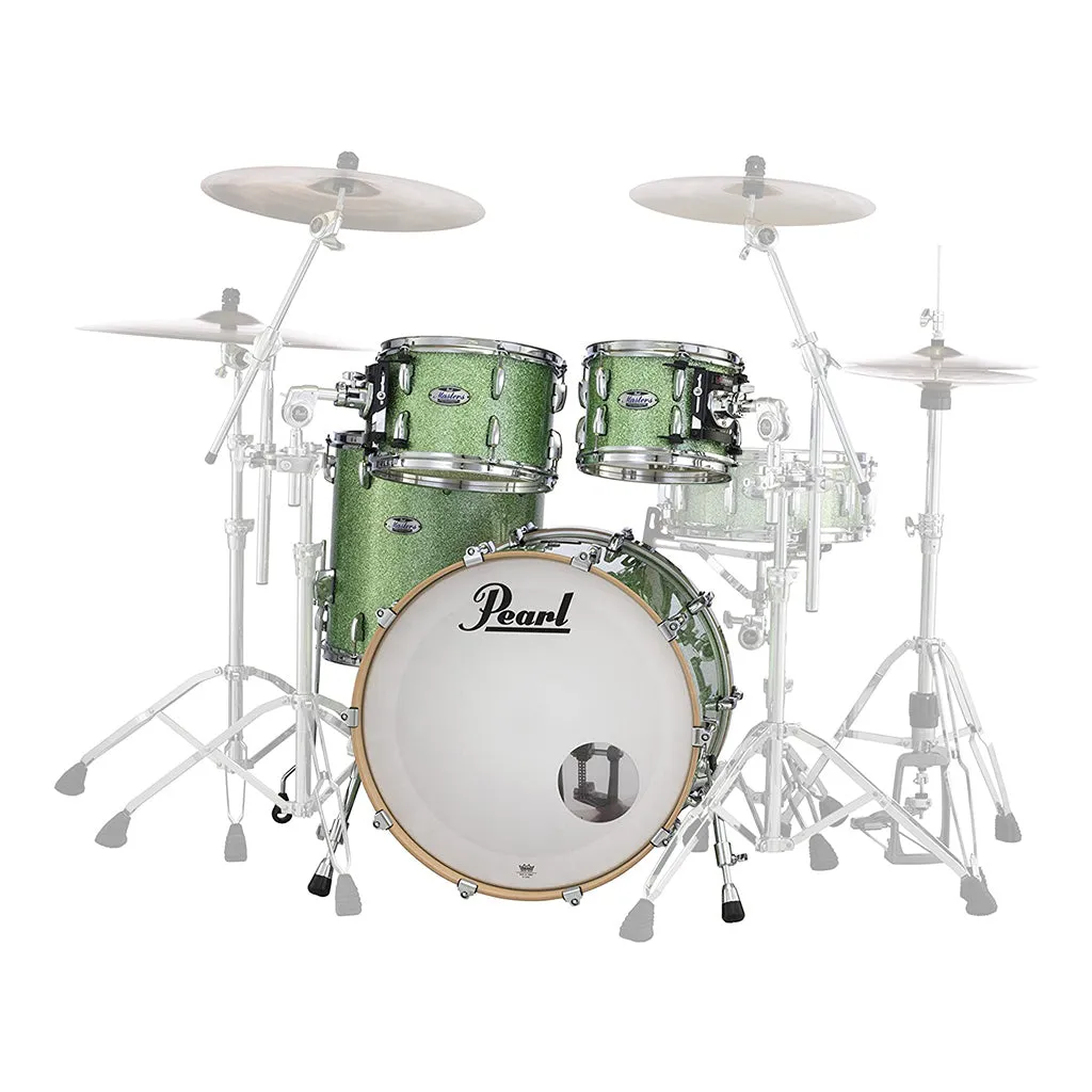Pearl Master Maple Complete 4-Piece Shell Pack (10 x 7TT, 12 x 8TT, 16 x 16FT, 22 x 18BD) - Absinthe Sparkle