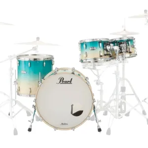 Pearl Master Maple Complete 4-Piece Shell Pack (10 x 7TT, 12 x 8TT, 16 x 16FT, 22 x 18BD) - Aquamarine