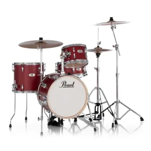 Pearl Midtown 4-pc Compact Drum Set w/Hardware - Matte Red