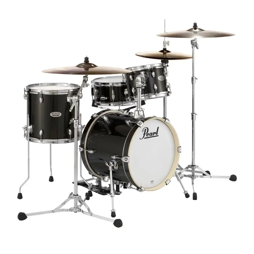 Pearl Midtown Shell Pack - 10, 13FT ,13S , 16K - Black Gold Sparkle w/ Hardware