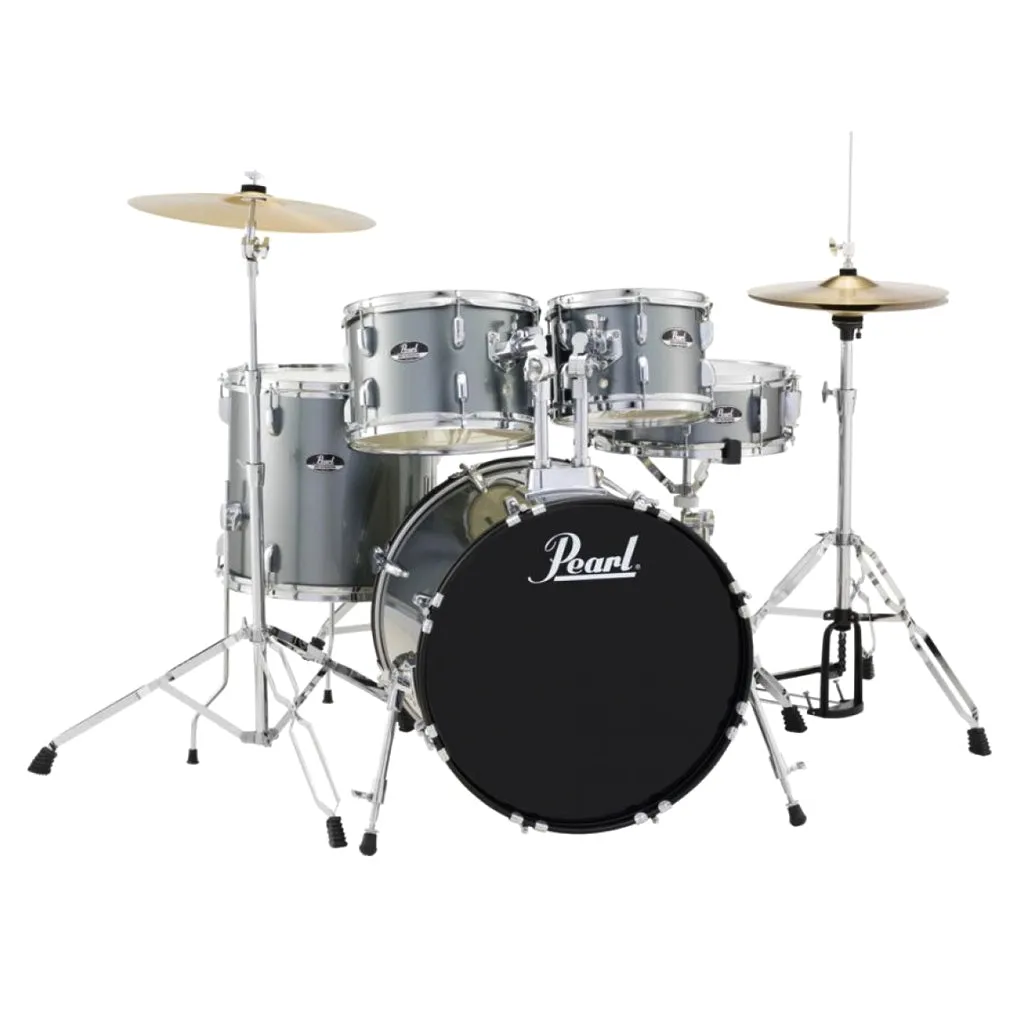 Pearl Roadshow 20" 5-Piece Fusion Kit with Hardware and Cymbals - Charcoal Metallic