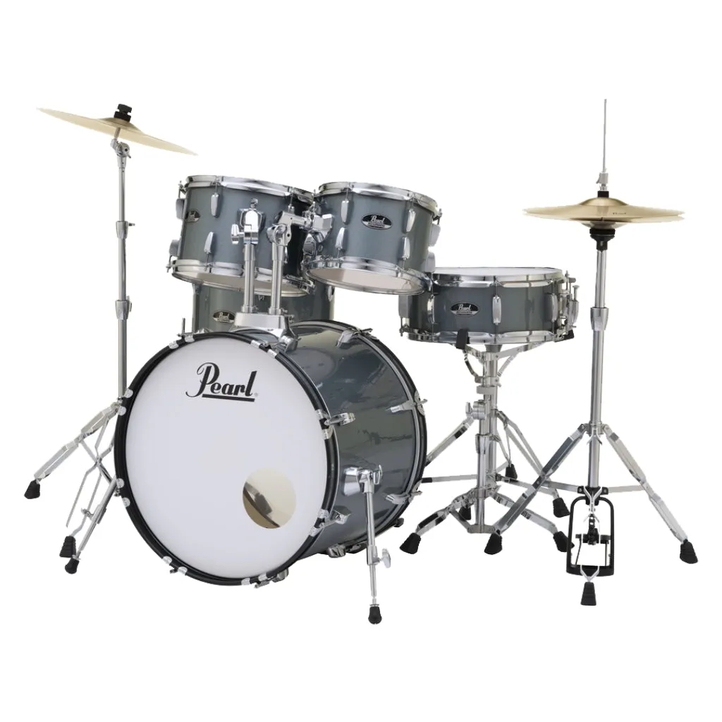 Pearl Roadshow 20" 5-Piece Fusion Kit with Hardware and Cymbals - Charcoal Metallic