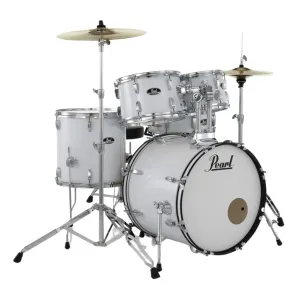 Pearl Roadshow 20" 5-Piece Fusion Kit with Hardware and Cymbals - Pure White