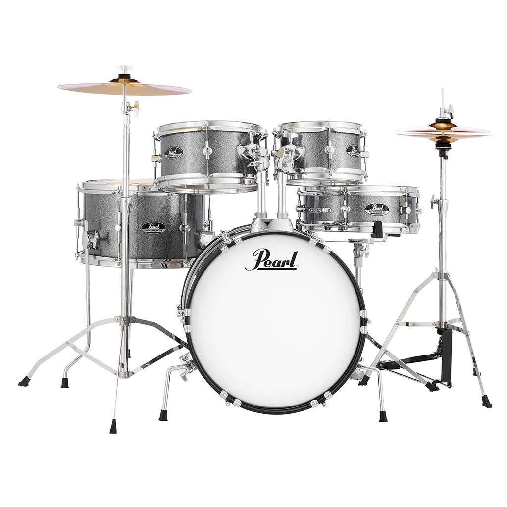 Pearl Roadshow Junior 5-Piece Drum Kit Pack with Hardware & Cymbals - Grindstone Sparkle