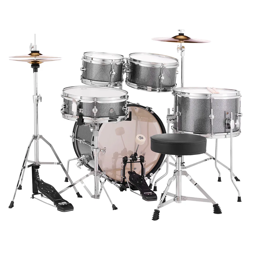 Pearl Roadshow Junior 5-Piece Drum Kit Pack with Hardware & Cymbals - Grindstone Sparkle