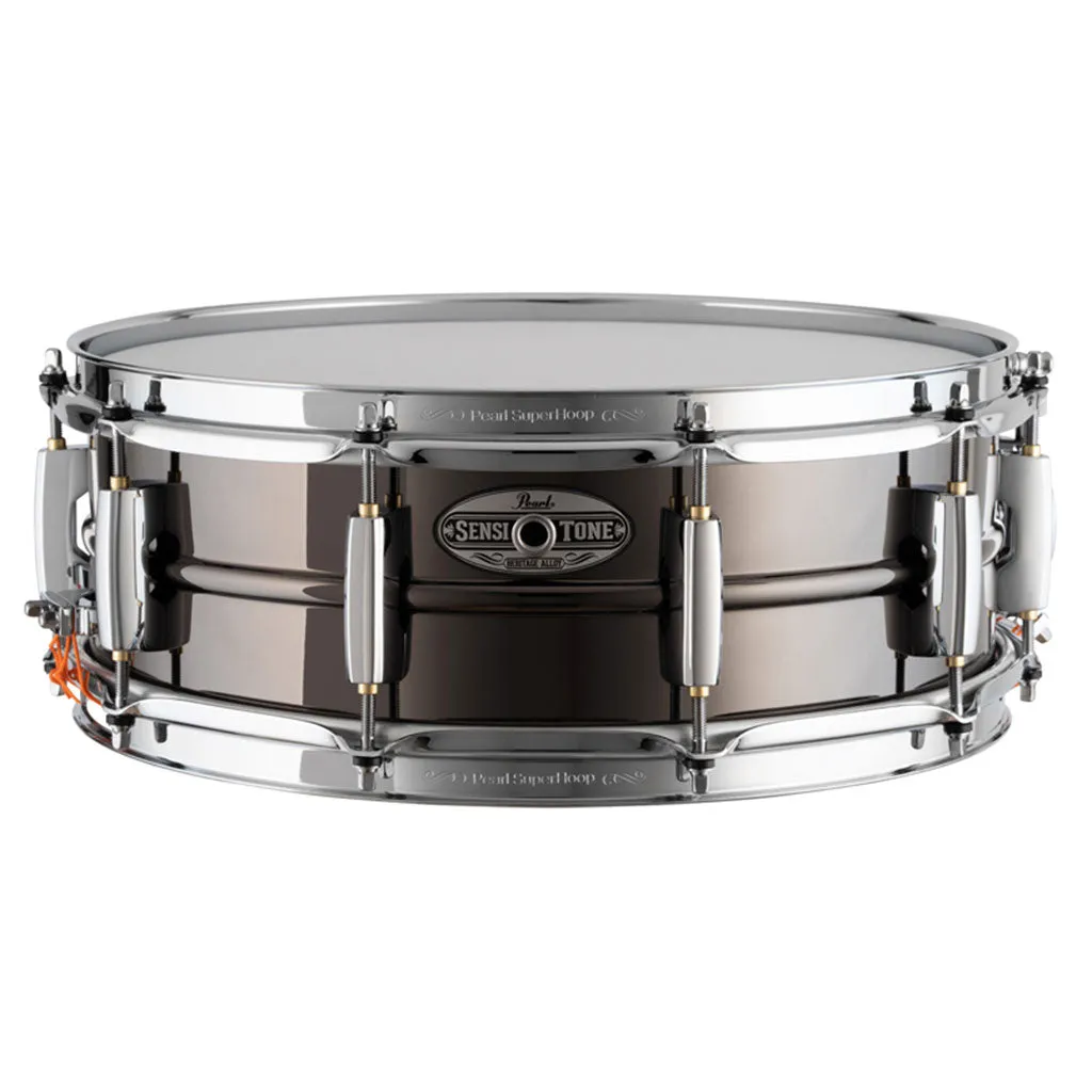 Pearl Sensitone Heritage Alloy 14"x5" Black Nickel over Brass Snare Drum