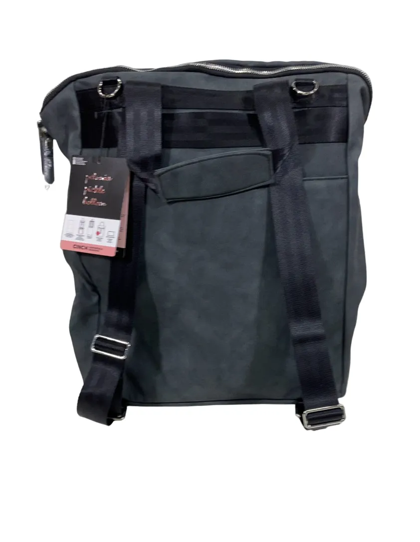 Petunia Pickle Bottom Cinch Backpack, Midnight Leatherette