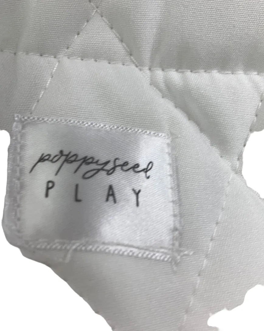 Poppyseed Play Extra Padded Round Play Mat, Neutral Lines