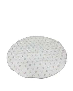 Poppyseed Play Extra Padded Round Play Mat, Neutral Lines