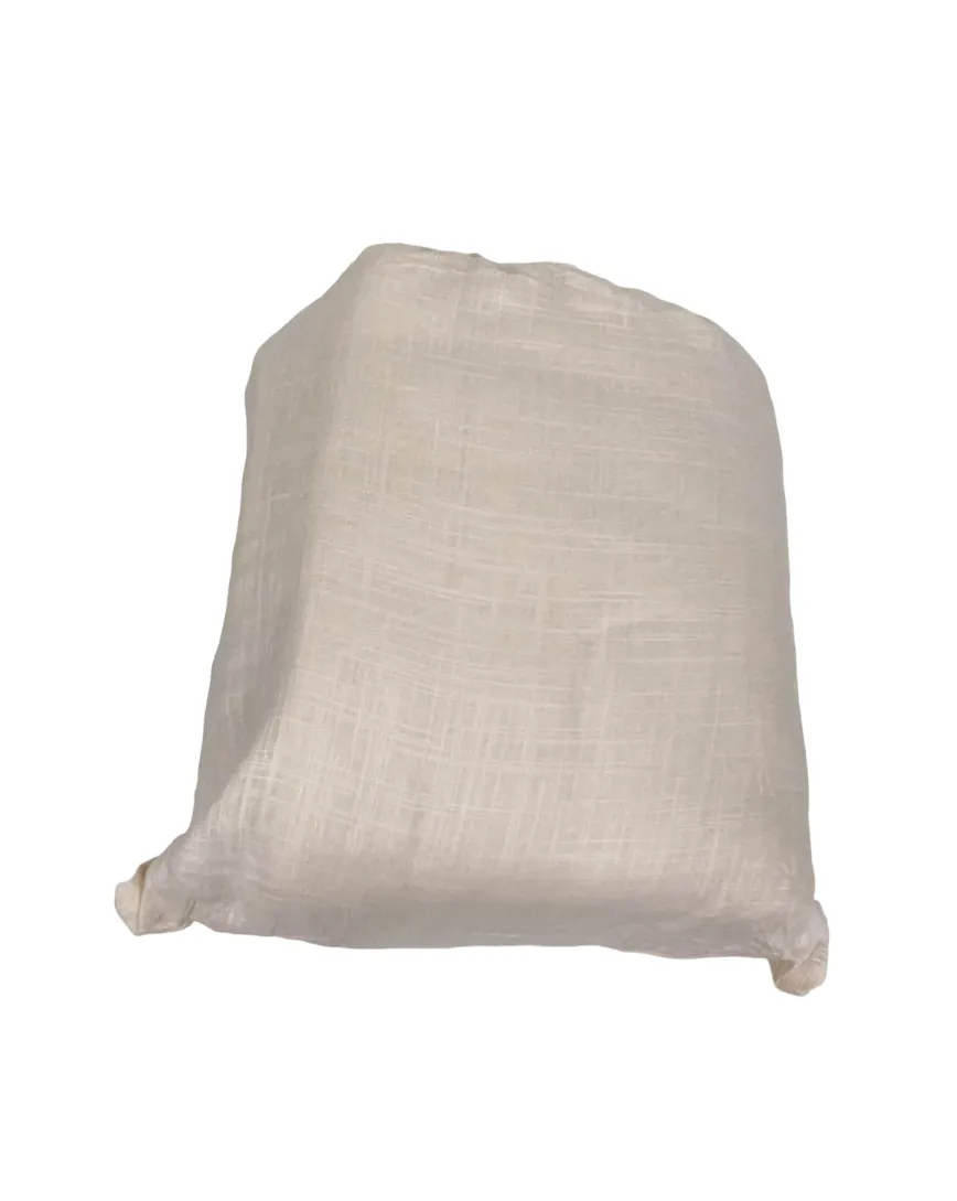 Poppyseed Play Linen Round Mat, Ivory