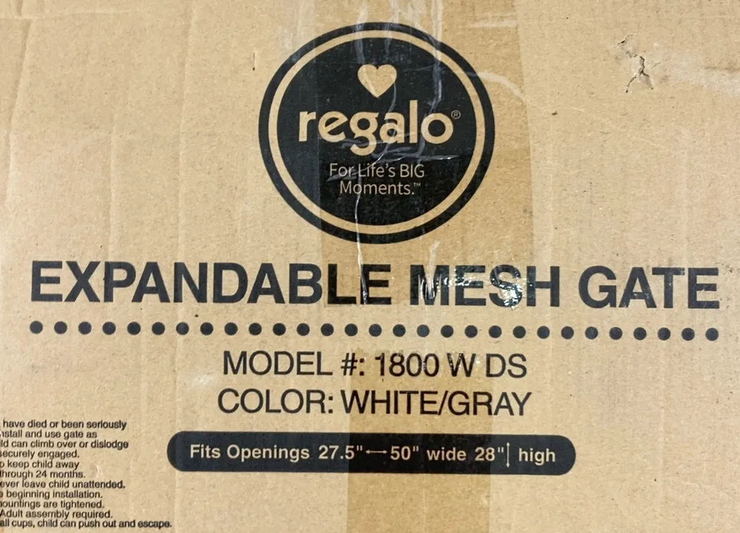 Regalo Expandable Mesh Safety Gate