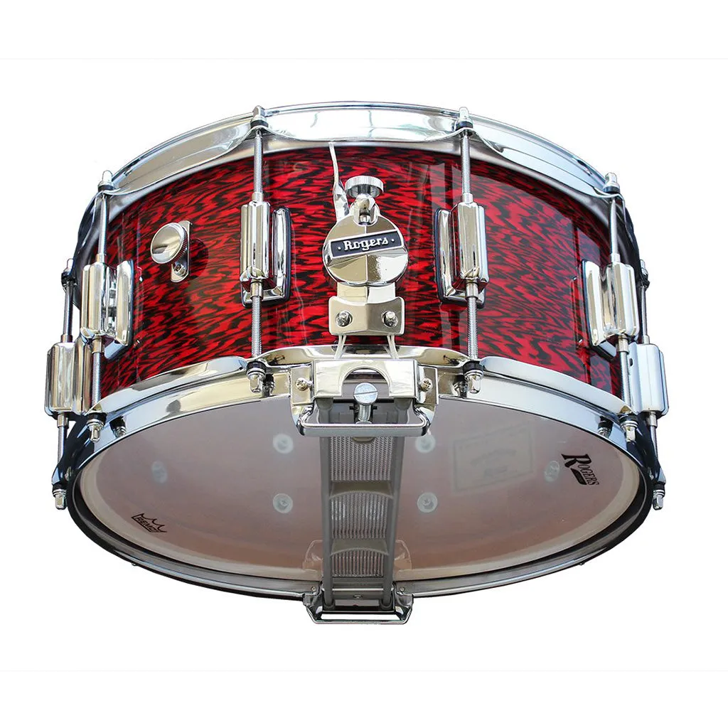Rogers 14"x6.5" Beavertail Dyna-Sonic Snare Drum - Red Onyx