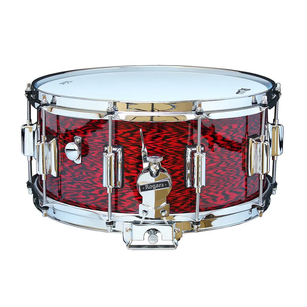 Rogers 14"x6.5" Beavertail Dyna-Sonic Snare Drum - Red Onyx