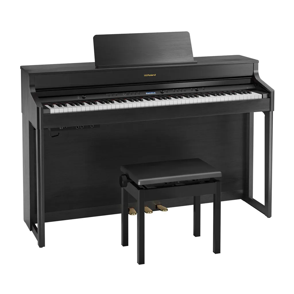 Roland HP702 Digital Piano & Stool - Charcoal