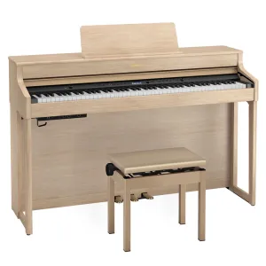Roland HP702 Digital Piano & Stool - Light Ash