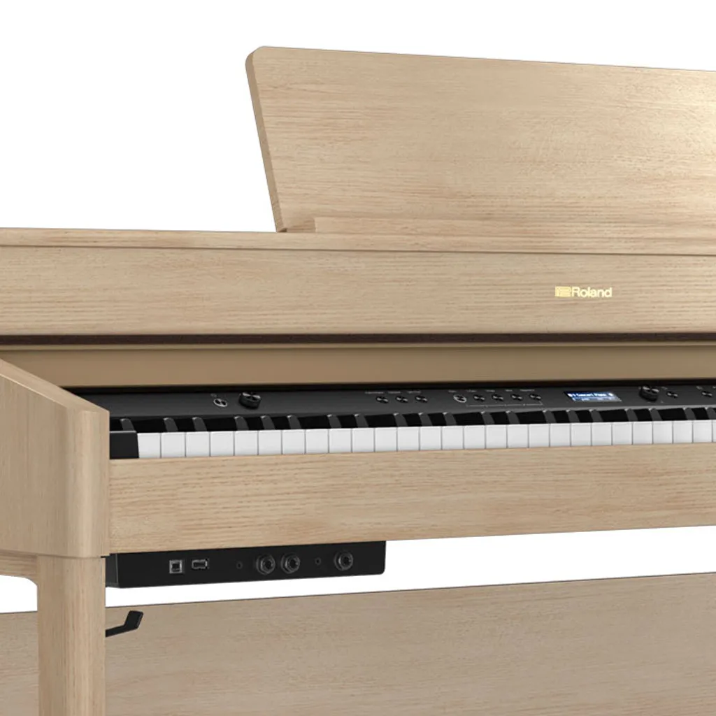 Roland HP702 Digital Piano & Stool - Light Ash