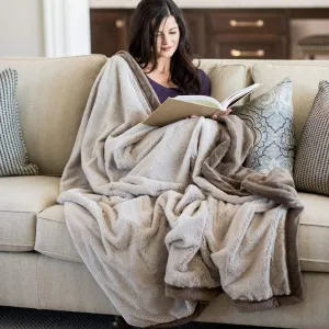 Saranoni Extra Large Lush Blanket, Feather