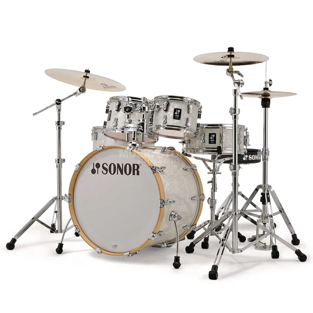 Sonor AQ2 Series Stage 5-Piece with 4000 Series Hardware Pack - White Marine Pearl